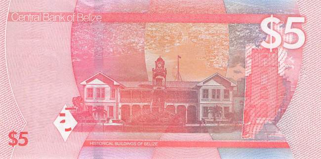 Belize 5 Dollar p74 2025